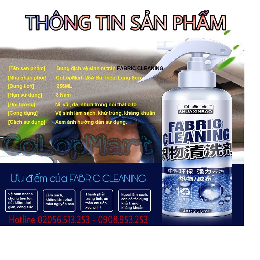 Chai dung dịch vệ sinh thảm nỉ trần