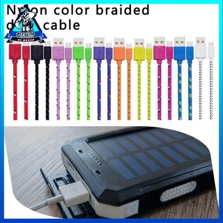 [Fitslim] Nylon Braided Micro USB Cable Data Sync USB Charger Cable Phone USB Micro