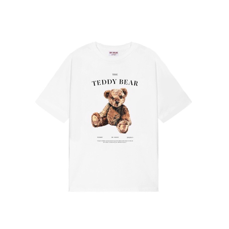 Áo phông &quot;THE TEDDY&quot; byjolie unisex chất cotton thoáng mát