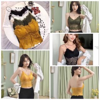 Áo Bra Ren Dáng Dài Mềm Mại
