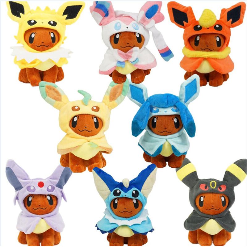 Búp Bê Đồ Chơi Mềm Hình Pokemon Center Eevee Sylveon Flareon Nymphia 7