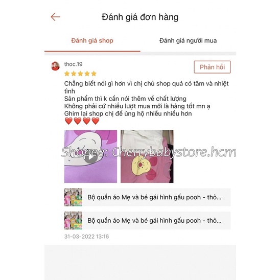 BỘ NGỐ - LỬNG, đồ đôi mẹ và bé gái- đồ gia đình  Size từ 8kg đến 70kg