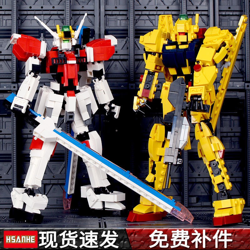 Các khối Lego tương thích lắp ráp mô hình Gundam Robot Transformers đồ chơi xếp cậu bé hạt nhỏ