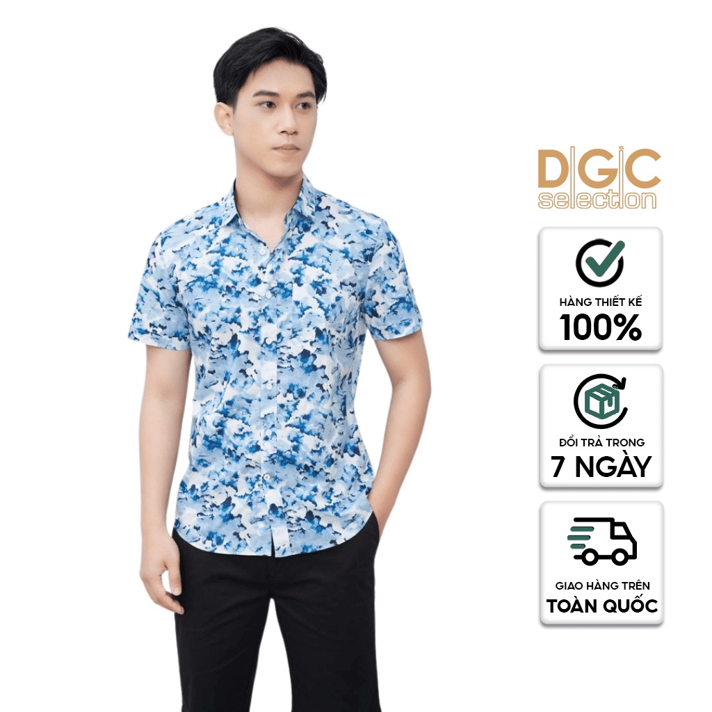 Áo sơ mi Nam ngắn tay phong cách thanh lịch và hiện đại DGCs - SASNCB11M-S