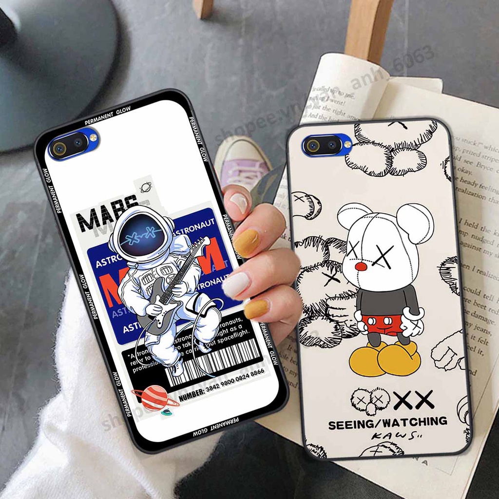 Ốp Realme C1 / C2 be@r brick mars thời trang, ốp lưng điện thoại viền dẻo siêu chất