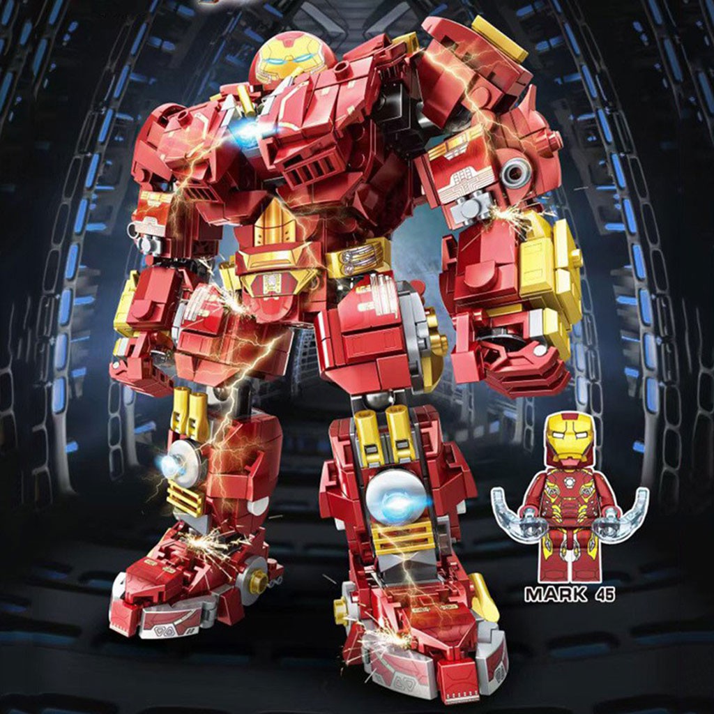 Lego Robot Hulk Marvel đồ chơi xếp hình trí tuệ dành cho trẻ với 711 mảnh ghép