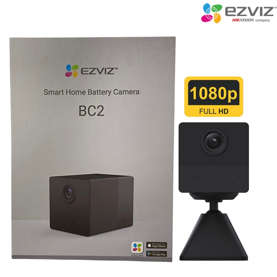 Camera WIFI Trong Nhà Pin sạc EZVIZ BC2 2MP hàng chính hãng EZVIZ