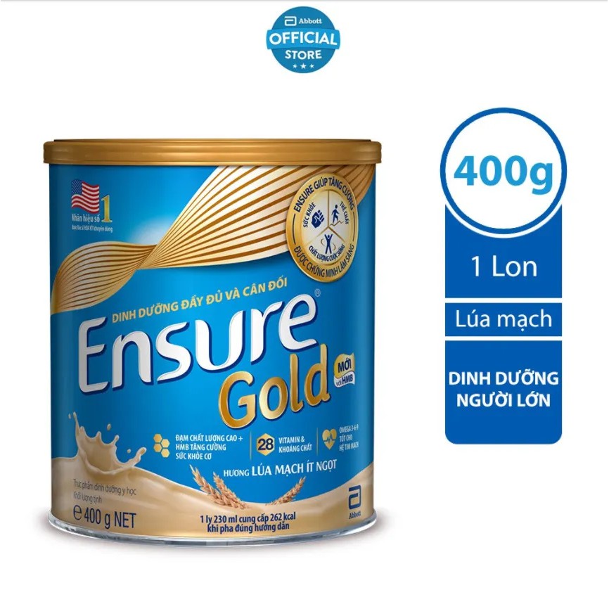   Sữa bột Ensure Gold Lúa mạch  400g