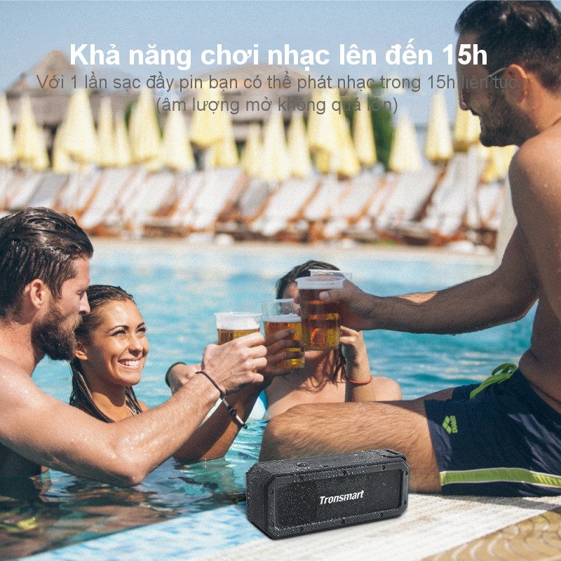 Loa Bluetooth 5.0 Tronsmart Element Force + Công suất 40W Chống nước IPX7 - HÀNG CHÍNH HÃNG