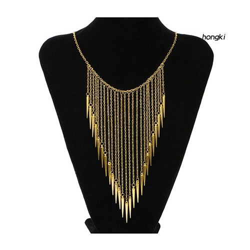 vòng cổ Dáng Dài Phối Đinh Tán Thời Trang Cá Tính Cho Nữ