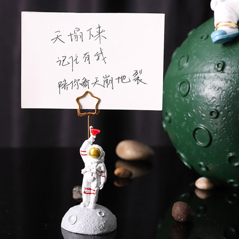 Giá Đỡ Kẹp Ảnh / Biển Số Để Bàn Hình Phi Hành Gia Dùng Trang Trí Quán Cà Phê / Nhà Hàng