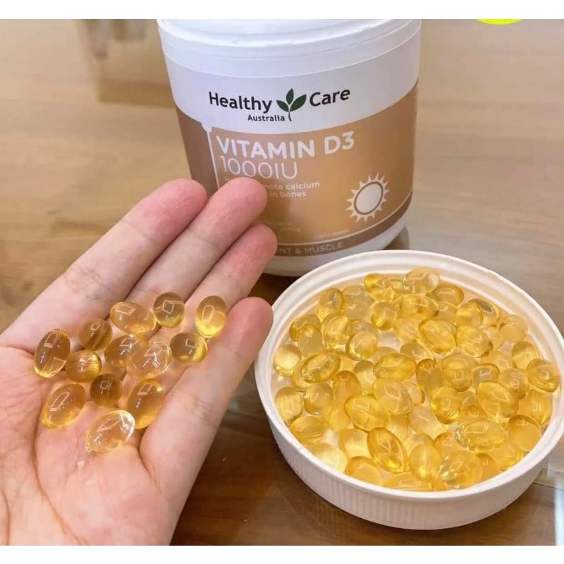 Vitamin D3 1000IU của Healthy Care Úc