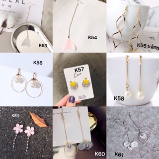 Combo 5 khuyên tai tặng thêm 1 đôi (free ship toàn quốc, ib chọn mẫu)