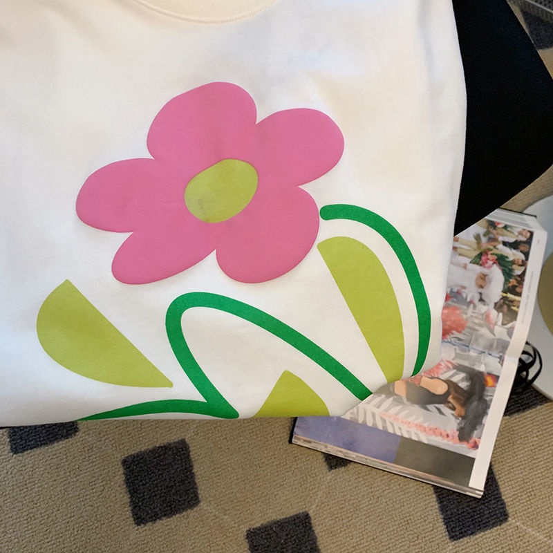 Áo Thun Dáng Rộng In Hình Cá Tính Thời Trang