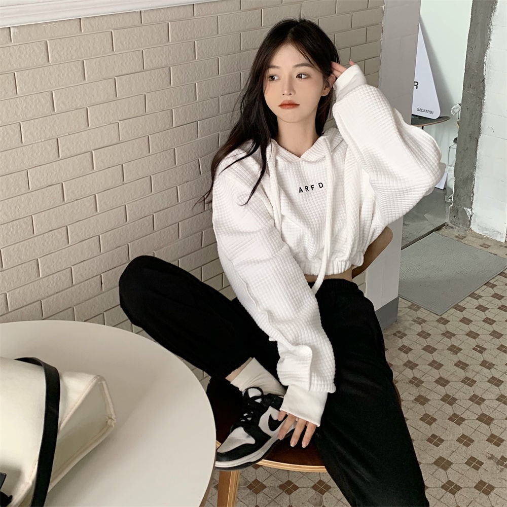 Áo sweater có mũ phong cách cổ điển thời trang cho nữ