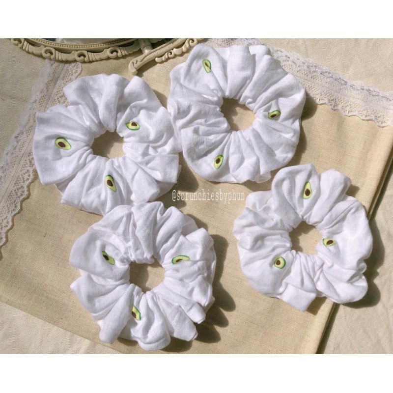 scrunchies dây buộc tóc trái bơ🥑🥑