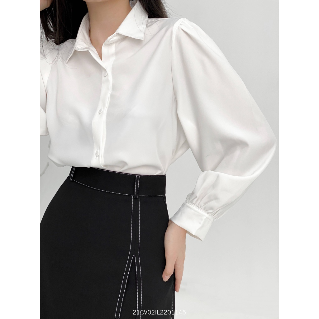 Chân váy dài vintage VMSTYLE thiết kế xẻ tà phối viền nổi bật cá tính -0515- CVD00001 | BigBuy360 - bigbuy360.vn