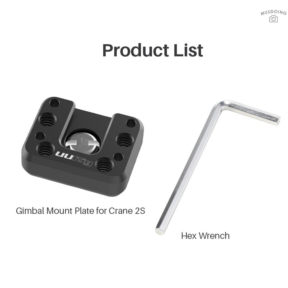 Đế Gắn Gimbal R070 Có Đinh Ốc 1 / 4 Inch Cho Máy Ảnh Zhiyun Crane 2s