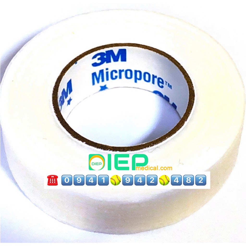 ✅ 3M MICROPORE 1530-0 (1.25cmx9.1m) - Băng keo giấy y tế kích thước 1.25cmx9.1m (Chính hãng 3M - Mỹ)