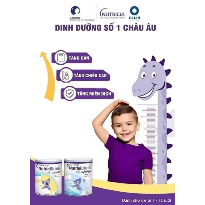 Sữa Nutrinidrink tăng cân Đức