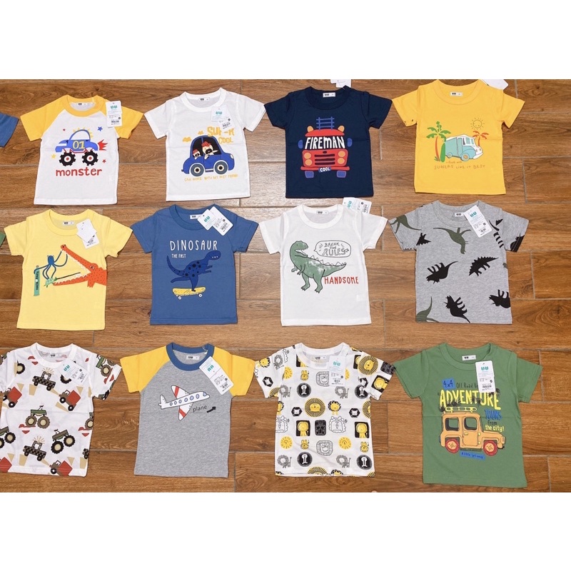 Áo Thun Cotton Cộc Tay Chuẩn Hãng 27Kids Cho Bé Trai size 90-130(1-6 tuổi), Áo Cộc Tay 27kids