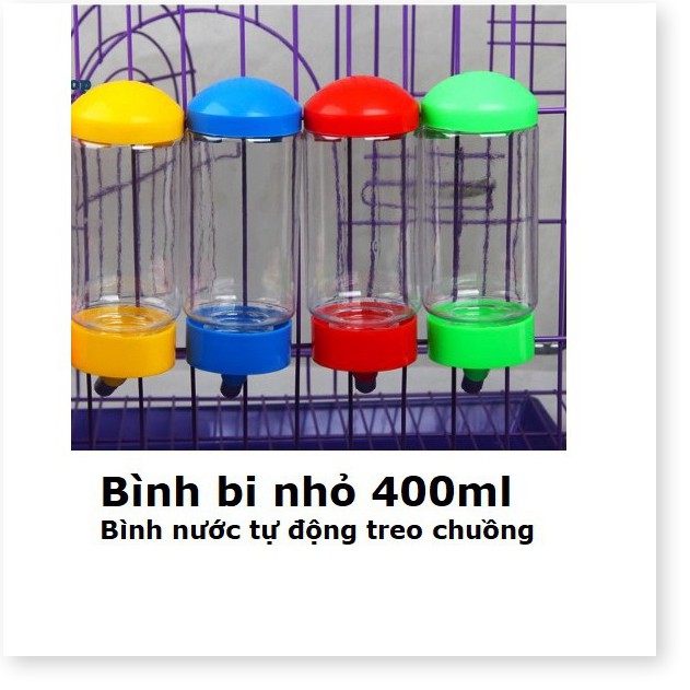 [Mã giảm giá] BÌNH NƯỚC TREO CHUỒNG (4 loại) bình uống nước tự động chó mèo vòi treo chuồng