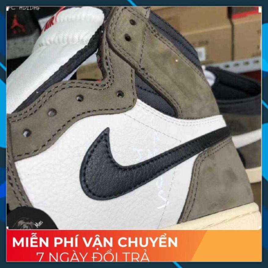 Xa Free NEW- Chất -  Giày Bóng Rổ AJ1 Travi.Scott (Ảnh Thật) Tốt Nhất . RẺ VÔ ĐỊCH XCv " * ' ? *