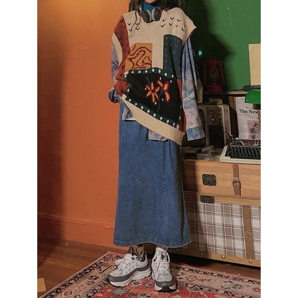 Áo gile len họa tiết bigsize ORDER