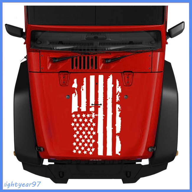 Miếng Dán Trang Trí Ngoại Thất Xe Hơi Hình Cờ Hoa Kỳ Bằng Chất Liệu Vinyl