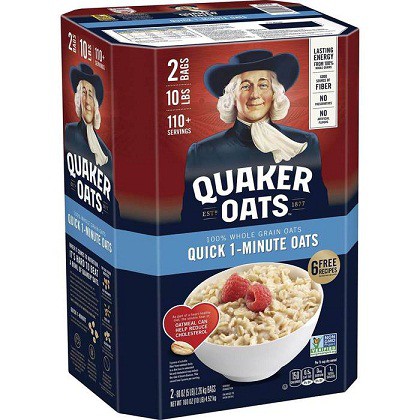 [Mã GROSALE2703 giảm 8% đơn 250K] Yến Mạch Quaker Oats Thùng Xanh (Loại Cán Vỡ ) 4.52Kg | BigBuy360 - bigbuy360.vn