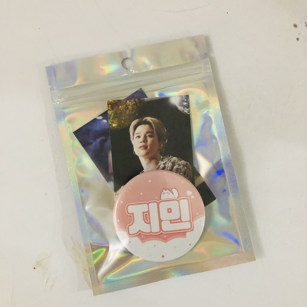 500 Túi zip hologram đựng goods, nail box, mỹ phẩm xinh xắn cute hột me kpop all stars (giá sỉ)