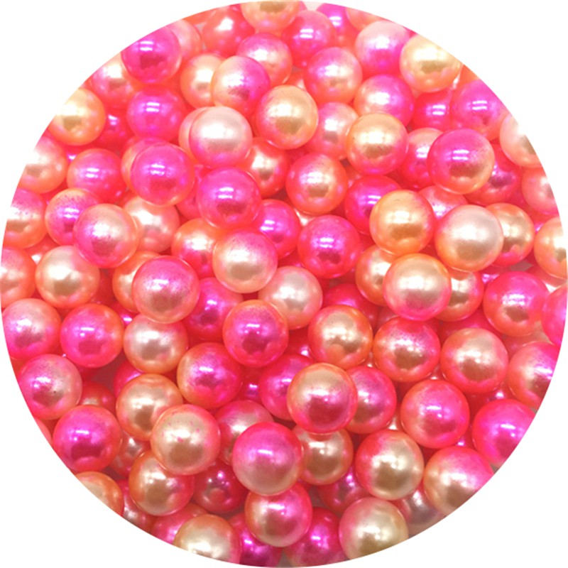 Hạt Nhựa Tròn Không Lỗ Nhiều Màu Sắc Kích Thước 4/6/8mm Dùng Làm Trang Sức DIY