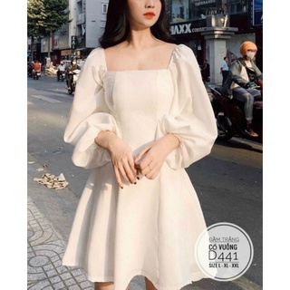Bigsize Đầm Cổ Vuông 60-90kg