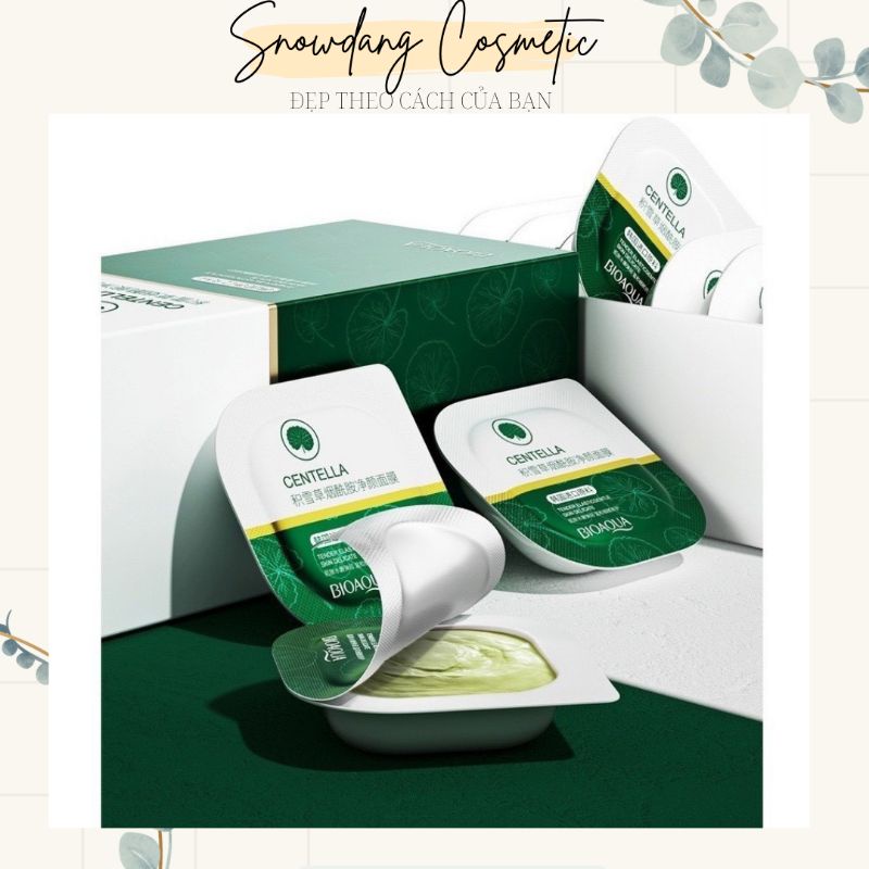 Mặt nạ đất sét bùn khoáng rau má Bioaqua, dưỡng ẩm, se khít lỗ chân lông