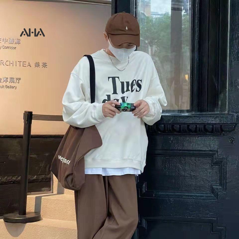 Túi xách AHA official canvas cỡ lớn phong cách retro Nhật Bản thời trang