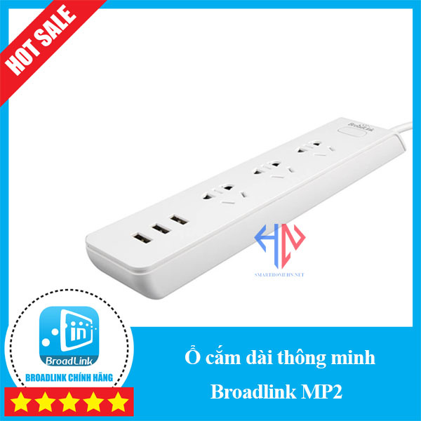 [Ổ cắm thông minh Broarlink] MP1/MP2 nối dài, điều khiển qua App, hẹn giờ, kết nối Wifi. Bảo hành 12 tháng