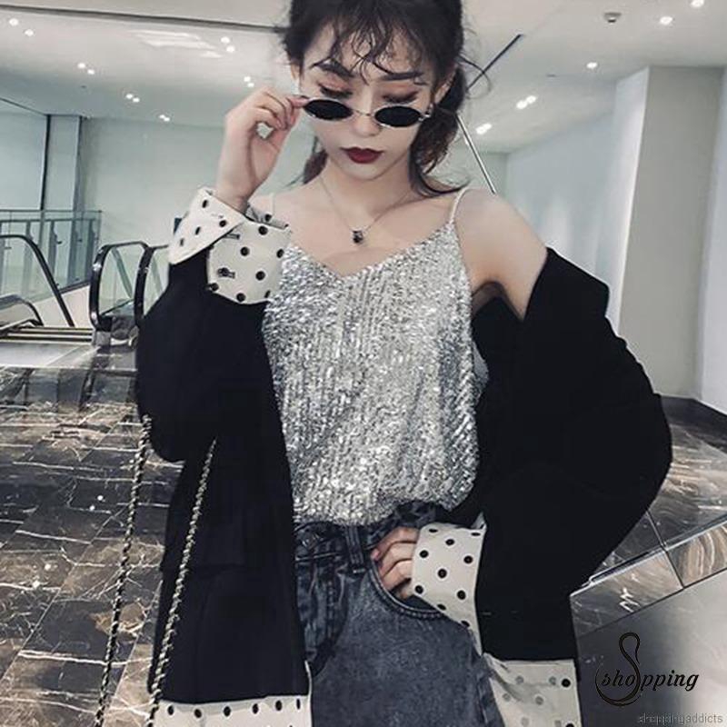 Áo nữ không tay cổ chữ V thời trang quyến rũ | BigBuy360 - bigbuy360.vn