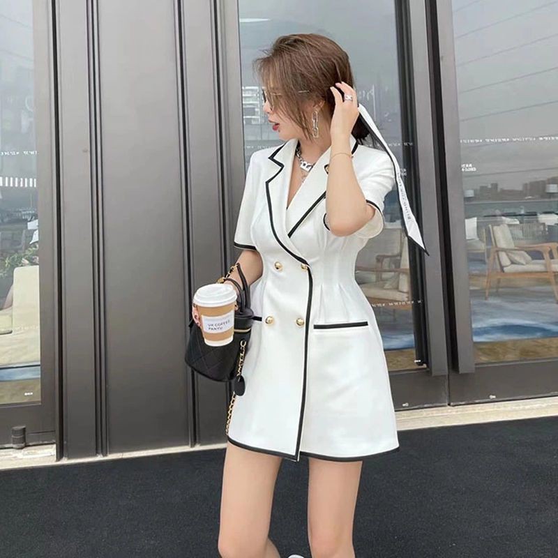 (ORDER) Đầm vest viền màu hàng thiết kế sang chảnh hàng hot girl đẹp Quảng Châu