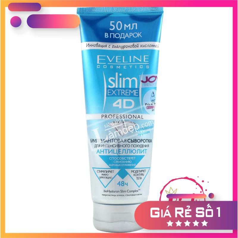 Kem tan mỡ, giảm béo Eveline Slim Extreme 4D Nga Tinh thể