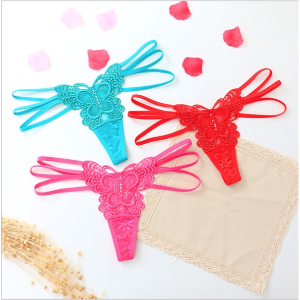 Quần lót nữ lọt khe hình bướm 3 dây [Giảm Giá] quần lót nữ lọt khe gợi cảm AT10 | BigBuy360 - bigbuy360.vn