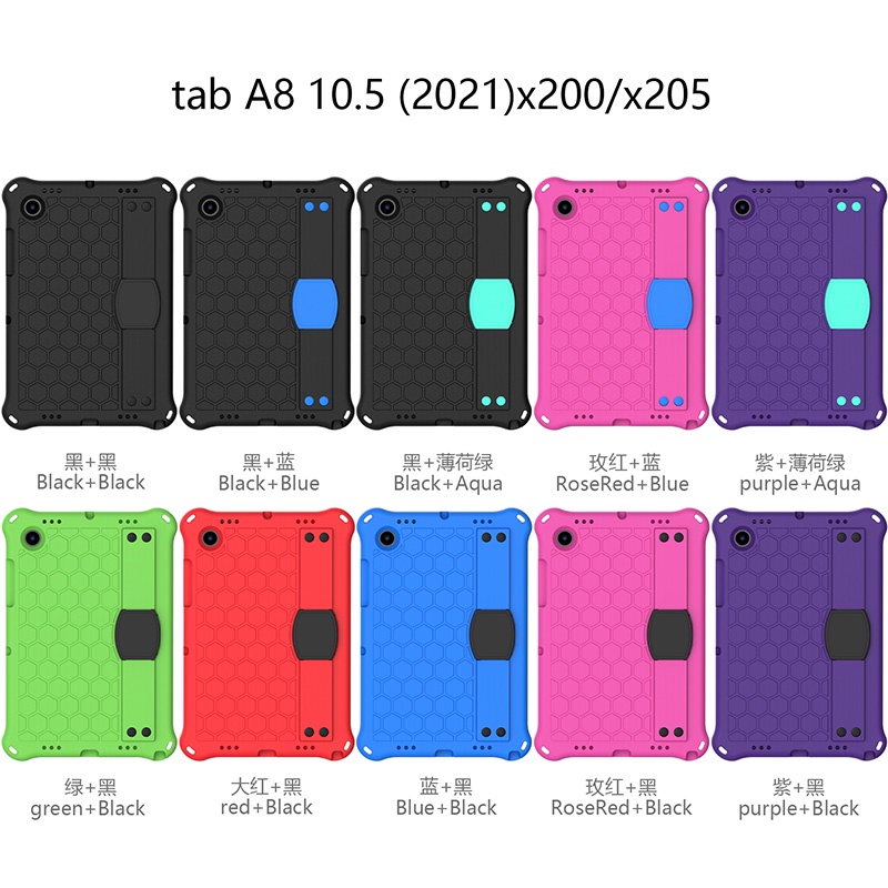 Ốp Máy Tính Bảng EVA Có Dây Đeo Vai Và Tay Cầm Chống Sốc An Toàn Cho Samsung Galaxy Tab A8 10.5inch 2022 X200 X205