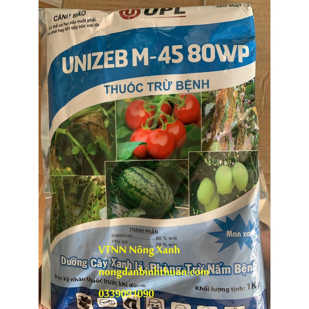 UNIZEB M45 80WP đặc trị thán thư xoài-thanh long-nho