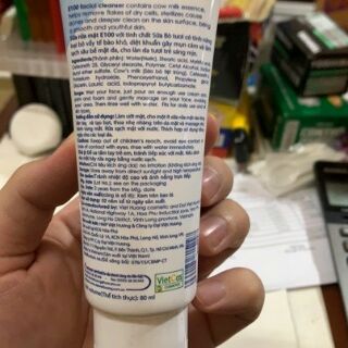 Sữa rửa mặt E100 tinh chất sữa bò tươi 80ml