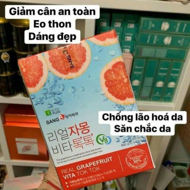 [ 1 hộp 30 gói ] Nước ép bưởi giảm cân Sanga của Hàn Quốc