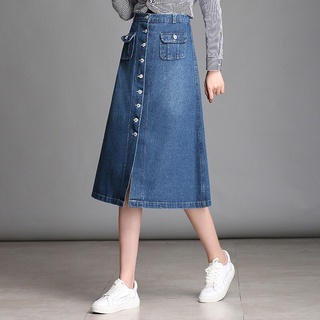 chân váy jean dài 2hand tuyển