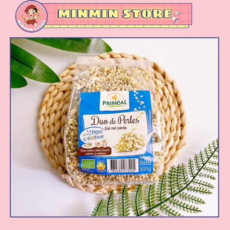 NUI RAU CỦ 2 MÀU HÌNH BI HỮU CƠ PRIMEAL 500G