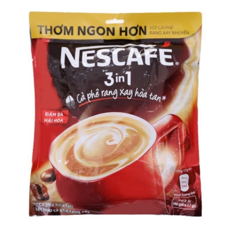 Cafe Nescafe Sữa 3in 1 hài hòa bịch 46 gói 17g