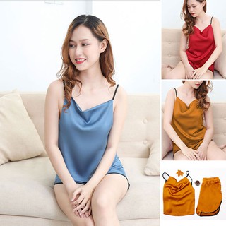 Bộ Đồ Ngủ Lụa 2 Dây Cao Cấp Siêu Mềm Mịn