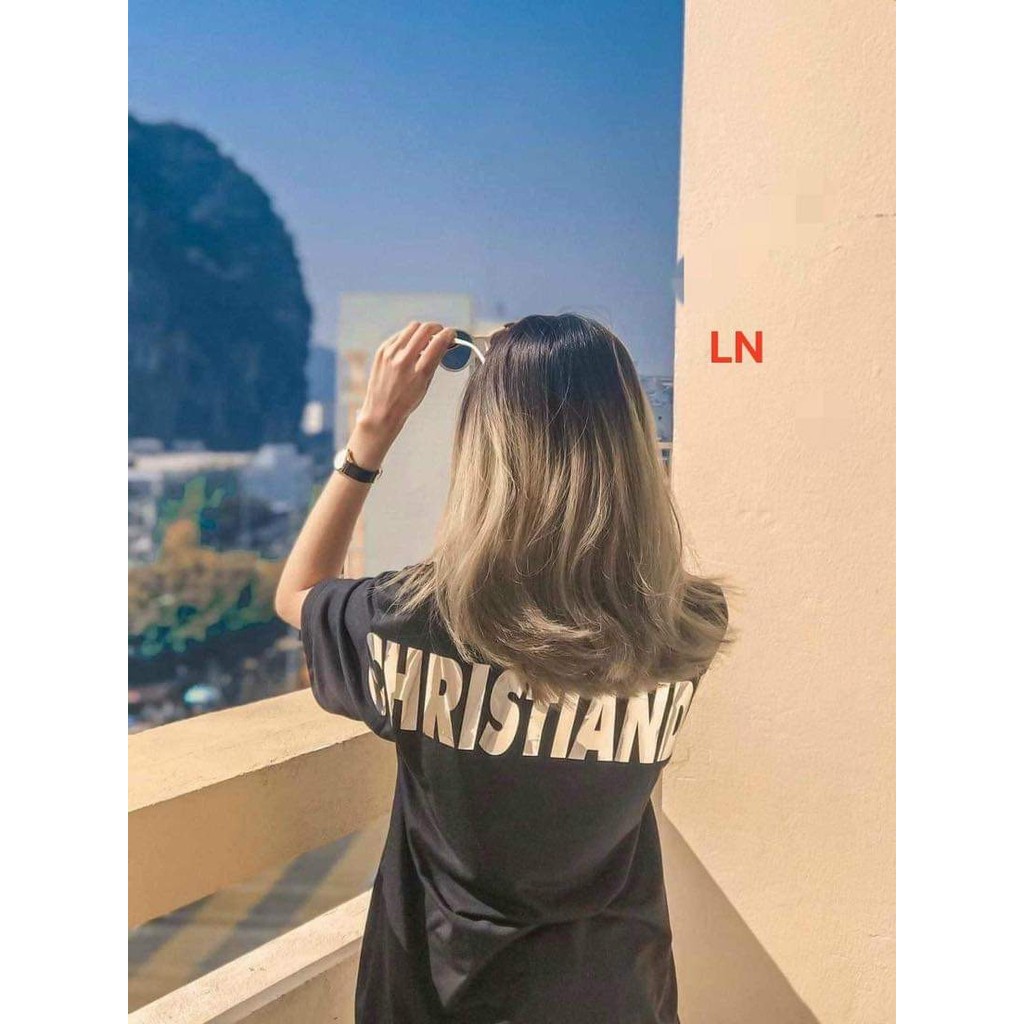 Áo phông Chít Tan ánh gương in lưng HARI0321