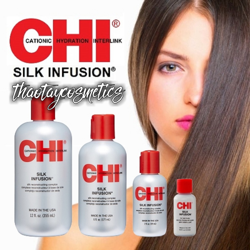 [Hàng Mỹ] Tinh dầu dưỡng tóc mềm mượt và óng ả CHI Silk Infusion | BigBuy360 - bigbuy360.vn